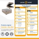 Ver imagem 7 de Cama Box Baú com Colchão de Molas Ensacadas Ortobom Airtech Casal 138cm