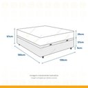 Ver imagem 3 de Cama Box Baú com Colchão de Molas Ensacadas Ortobom Airtech Casal 138cm
