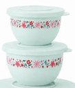 Ver imagem 2 de Kit Tigela Murano 200ml Pétalas Aquamarine Tupperware
