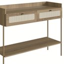 Ver imagem 2 de Aparador para Sala 2 Gavetas Pé Metal Arlo A10 Hanover-dourado - Mpozenato