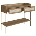 Ver imagem 3 de Aparador para Sala 2 Gavetas Pé Metal Arlo A10 Hanover-dourado - Mpozenato