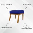 Ver imagem 2 de Kit 2 Puffs Decorativos para Sala Firenze Retangular Tecido Sintético