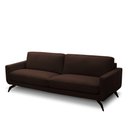 Ver imagem 5 de Sofá Decorativo Thalia 4 Lugares Sala de Estar 270cm Pés em Aço Couro Marrom Chocolate G88 - Gran Be