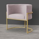 Ver imagem 7 de Kit 02 Poltronas Decorativa Luana Luxo Veludo Cores - DS Estofados - Rosê