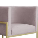 Ver imagem 5 de Kit 02 Poltronas Decorativa Luana Luxo Veludo Cores - DS Estofados - Rosê