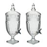 Suqueiras Dispenser Água Saborizada 4,0L Cristal Wolff Kit com 2 Unidades - 1