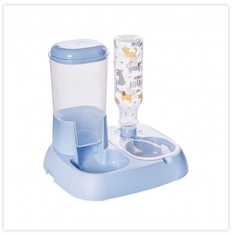 Comedouro e Bebedouro com Garrafa Pets 1 L Plasútil