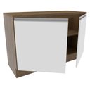 Ver imagem 6 de Balcão de Pia Armário de Cozinha 120 cm 2 Portas (Com Tampo) Rustic/Branco Glamy Madesa