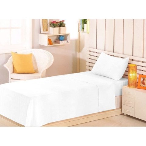 Jogo de Cama Solteiro com Elástico Premium Linea 100% Algodão 3 Peças | Estamparia