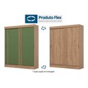 Ver imagem 2 de Guarda Roupa Casal 2 Portas de Correr e 2 Gavetas Briz B353 Jequitiba/verde - Henn