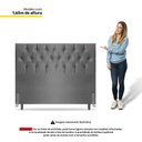 Ver imagem 5 de Cabeceira Cama Box Casal Queen Size Madrid 160cm Suede Cinza