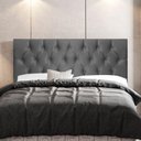 Ver imagem 6 de Cabeceira Cama Box Casal Queen Size Madrid 160cm Suede Cinza