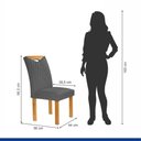 Ver imagem 4 de Conjunto Mesa Stella Ripada 170cm com 6 Cadeiras Stella Tampo Smart Plus com Vidro