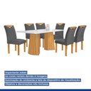 Ver imagem 7 de Conjunto Mesa Stella Ripada 170cm com 6 Cadeiras Stella Tampo Smart Plus com Vidro