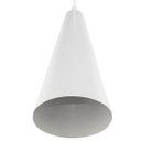 Ver imagem 3 de Pendente Cone Lowcost Aluminio Decoracao Branco