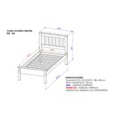 Ver imagem 2 de Cama Solteiro 706la Mel Acetinado Piratini
