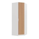 Ver imagem 2 de Guarda Roupa Planejado de Canto Obliquo 1 Porta Hera CabeCasa MadeiraOriginals Branco Algodão/Louro