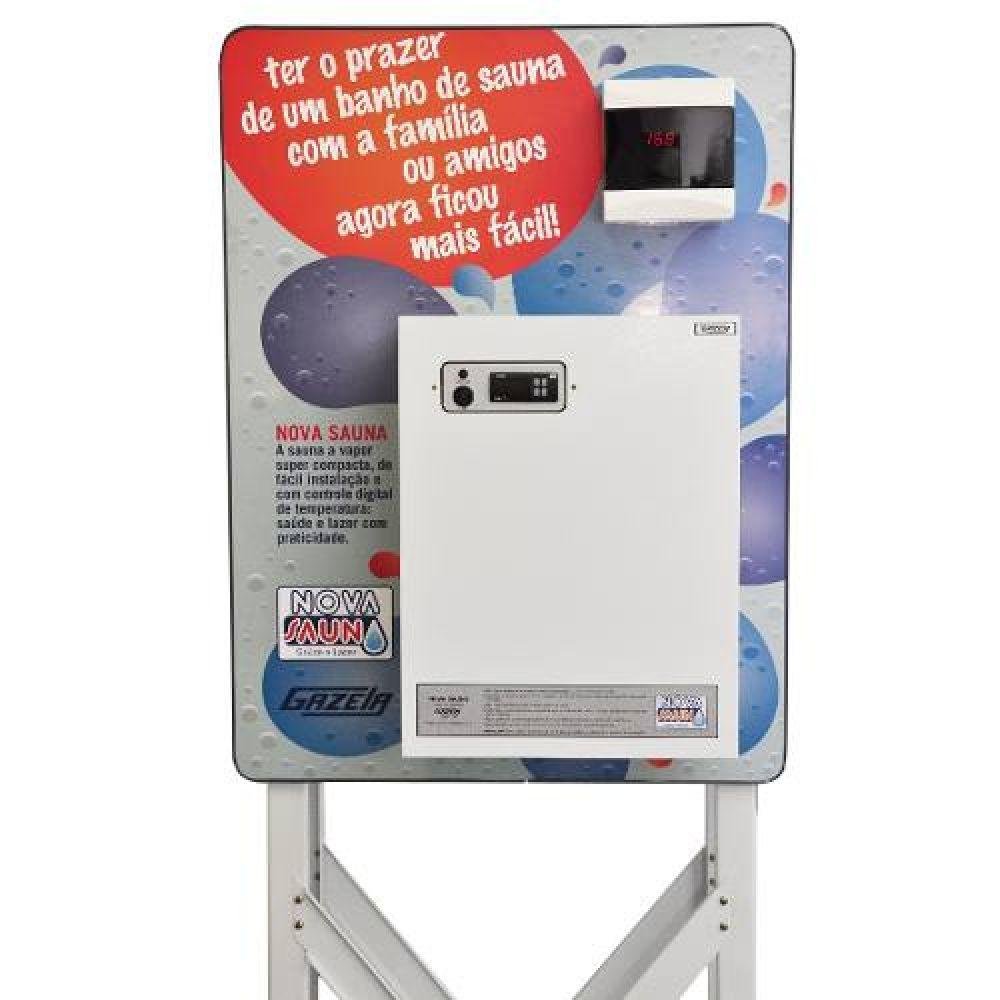 Sauna Vapor Elétrica Digital Gazela 9000w 10m 220v Trifásica - 3