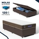 Ver imagem 2 de Cama Box Baú com Colchão Gazin de Molas Ensacadas One Face Air Light Solteiro 88cm