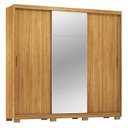Ver imagem 4 de Guarda Roupa Casal Ambiente Dalila 32415pe Cinamon Touch Off White Flex com Pés - Demóbile