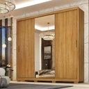 Ver imagem 2 de Guarda Roupa Casal Ambiente Dalila 32415pe Cinamon Touch Off White Flex com Pés - Demóbile