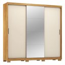 Ver imagem 3 de Guarda Roupa Casal Ambiente Dalila 32415pe Cinamon Touch Off White Flex com Pés - Demóbile