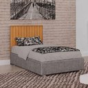 Ver imagem 3 de Painel Cabeceira Solteiro Milano Ripado Cinamomo - Leifer
