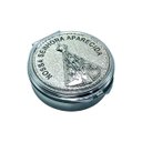 Ver imagem 3 de Teca Porta Hóstia Nossa Senhora Aparecida Prateado