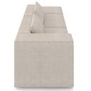 Ver imagem 7 de Sofá 3 Lugares com Puff para Sala Living 298cm Austin P08 Veludo Bege - Lyam Decor