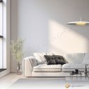 Ver imagem 3 de Lustre Pendente Dot Slim Redondo 55cm LED 3000k 19W Bivolt Branco