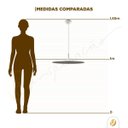 Ver imagem 4 de Lustre Pendente Dot Slim Redondo 55cm LED 3000k 19W Bivolt Branco