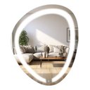 Ver imagem 2 de Espelho Orgânico Decorativo Iluminado Touch Luxo 70x58cm - Led 3000k - Quente