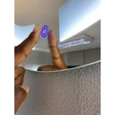 Ver imagem 5 de Espelho Orgânico Decorativo Iluminado Touch Luxo 70x58cm - Led 3000k - Quente