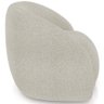 Poltrona Decorativa Giratória Angelina M03 Bouclê Bege Claro - Lyam Decor - 6