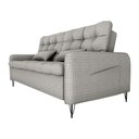 Ver imagem 4 de Sofá Cama Luxo 3 Lugares Casal Confortável com Almofadas 2,00 Larg Pillar Matrix Cor:linho