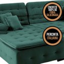 Ver imagem 5 de Sofá Retrátil e Reclinável com Chaise Orlando 2.20x1.50m - Sofisticato-verde
