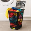 Ver imagem 4 de Cesto Organizador Grande 48L para Roupa Suja Telado Roupeiro Lavanderia Quarto Banheiro