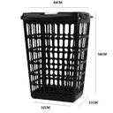 Ver imagem 6 de Cesto Organizador Grande 48L para Roupa Suja Telado Roupeiro Lavanderia Quarto Banheiro
