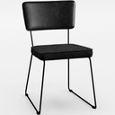 Ver imagem 3 de Kit 04 Cadeiras Decorativas Sala Jantar Allana L02 Couríssimo Preto Linho Chumbo - Lyam Decor