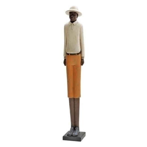 FIGURA DE RESINA HOMEM NEGRO BTC Decor