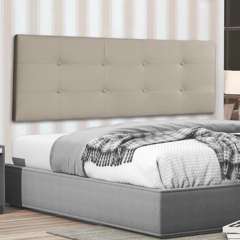 Cabeceira Painel Casal Queen 1,60m Berlim Suede Bege Dal Poz Estofados