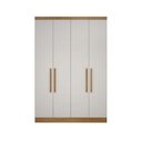 Ver imagem 1 de Guarda Roupa Modulado 4 Portas 3 Gavetas Mdf Cumaru Fendi