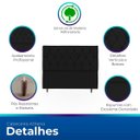 Ver imagem 3 de Cabeceira Estofada para Cama de Casal 160 Athena Suede