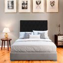 Ver imagem 2 de Cabeceira Estofada para Cama de Casal 160 Athena Suede