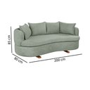 Ver imagem 3 de Sofa 4 Lugares Boucle M-204 2m Living Estofados Martins
