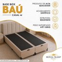 Ver imagem 2 de Cama Box com Baú Casal Bipartido Sintético Pneumático Tecido Bege Royal Sleep