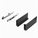 Ver imagem 3 de Gaveta Metálica Média Higold Slim Serie N 118x400mm 40kg Cinza Soft Close 01 Kit