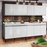 Armário De Cozinha Grande 4 Peças Branco Gabriela Peternella - 1