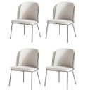 Ver imagem 1 de Kit 4 Cadeiras Tay para Sala de Jantar ou Área Gourmet-tecido Costas Linho 60-frente Linho 22 Gat Ma