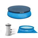 Ver imagem 1 de Kit Manutenção de Piscina Inflável Filtro 2.006 L/h 220v Capa 366 Cm Forro